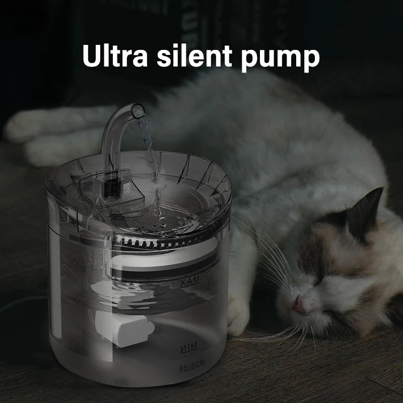 Automatic Water Fountain, Smart Pet Water Dispenser with Auto Sensor