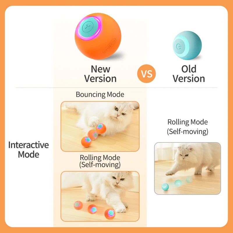 Smart Interactive Cat Bouncing Ball